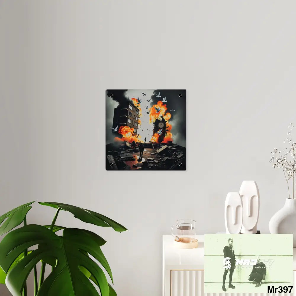 Escape from the block no 4 2628 days Death Flat Covert Failures Ltd Edition no 22 Acrylic Wall Art Panels Home Decor