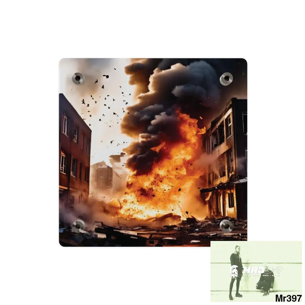 Escape from the block no 6 2628 days Death Flat Covert Failures Ltd Edition no 22 Acrylic Wall Art Panels Home Decor