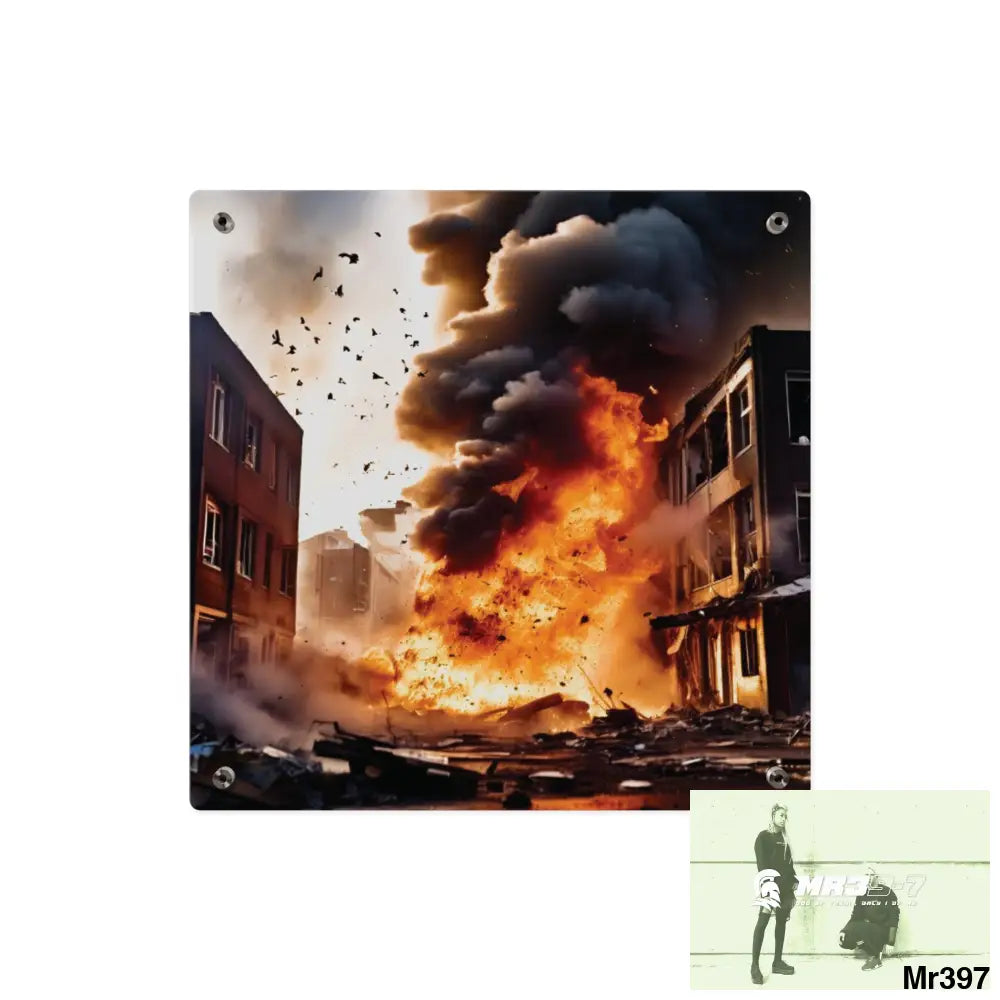 Escape from the block no 6 2628 days Death Flat Covert Failures Ltd Edition no 22 Acrylic Wall Art Panels Home Decor