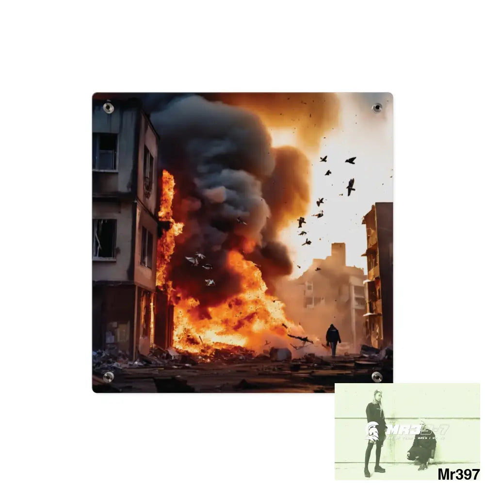 Escape from the block no 7 2628 days Death Flat Covert Failures Ltd Edition no 22 Acrylic Wall Art Panels Home Decor