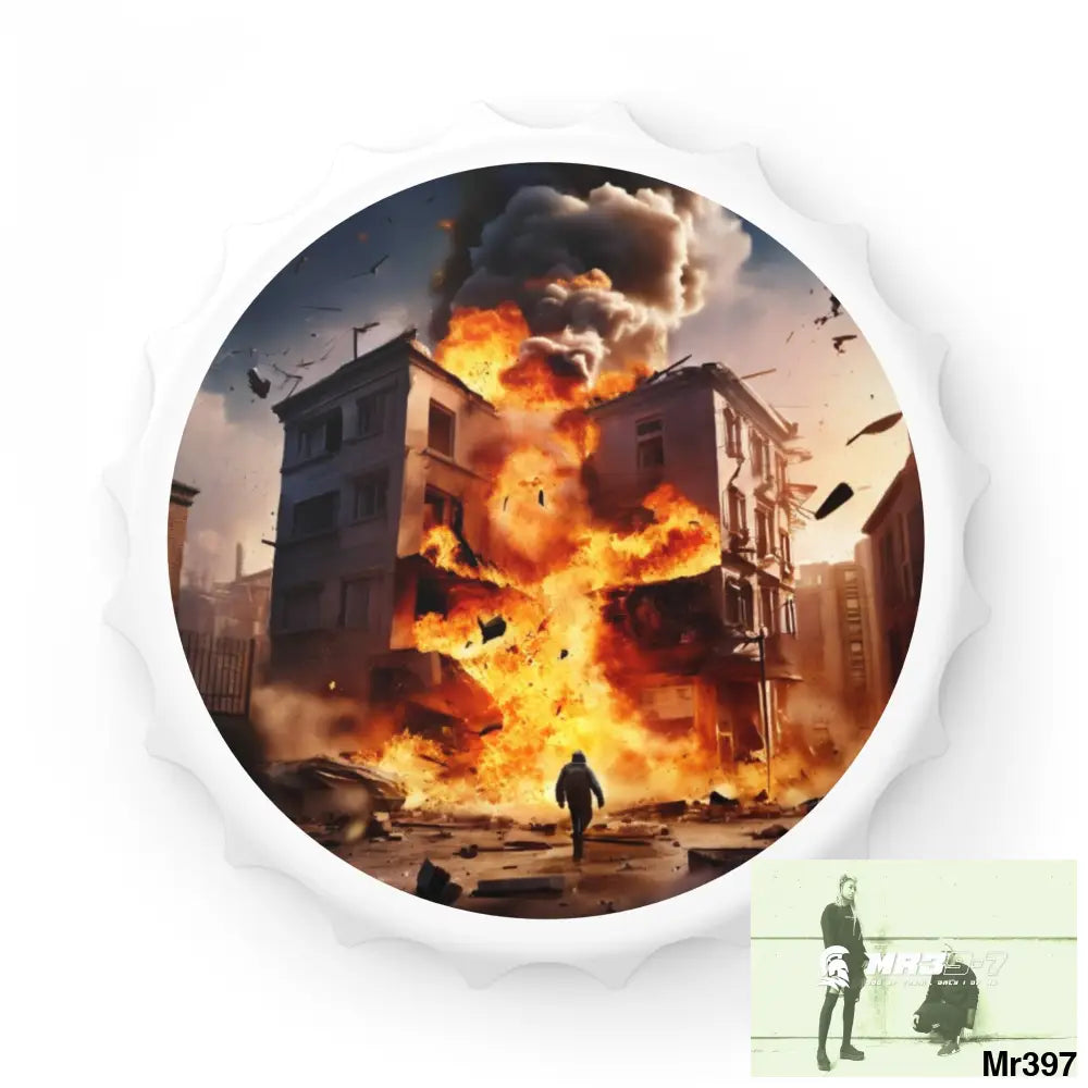 ESCAPE FROM THE BLOCK NO 7 2628 DAYS DEATH FLAT COVERT FAILURES LTD EDITION NO 22 Magnetic Bottle Opener One size