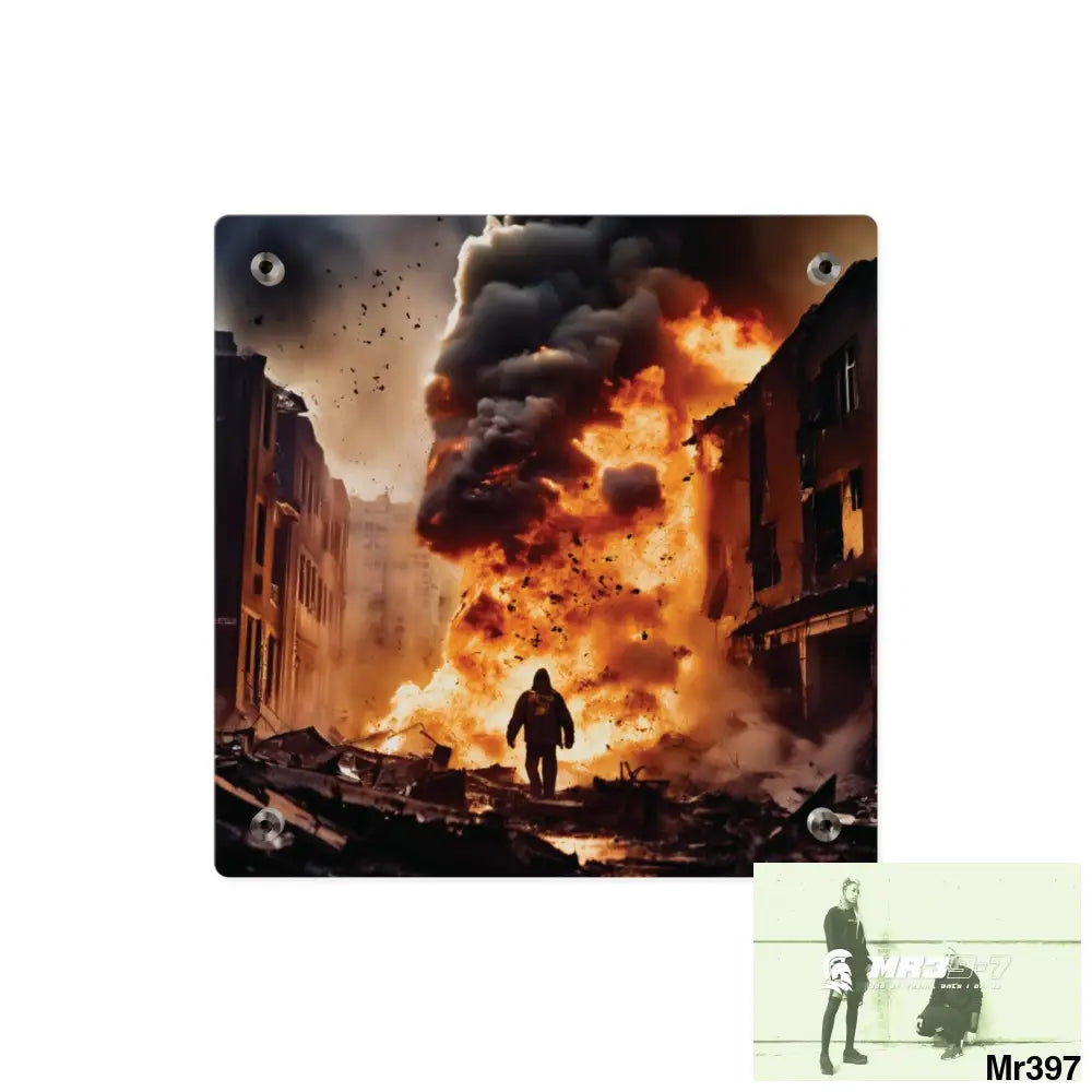 Escape from the block no 8 2628 days Death Flat Covert Failures Ltd Edition no 22 Acrylic Wall Art Panels Home Decor