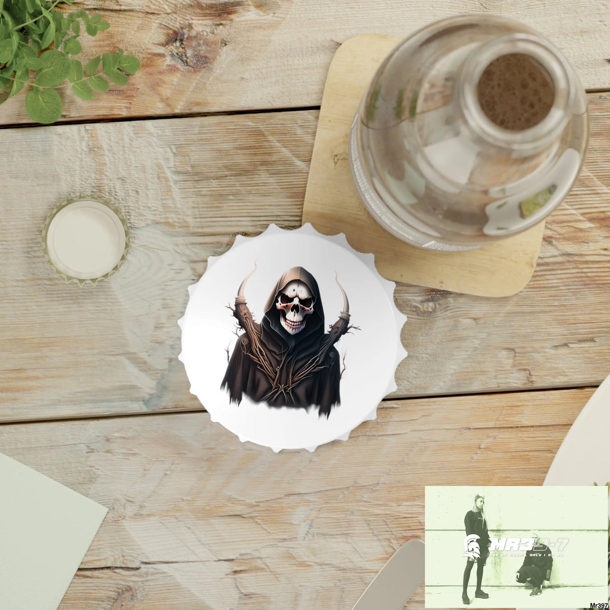 f Reaper Magnetic Bottle Opener One size / White Accessories