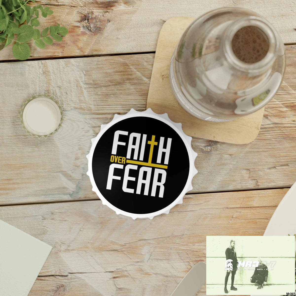 Faith over fear Edition Bottle Opener One size / White Accessories