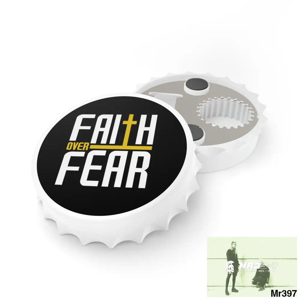 Faith over fear Edition Bottle Opener One size / White Accessories