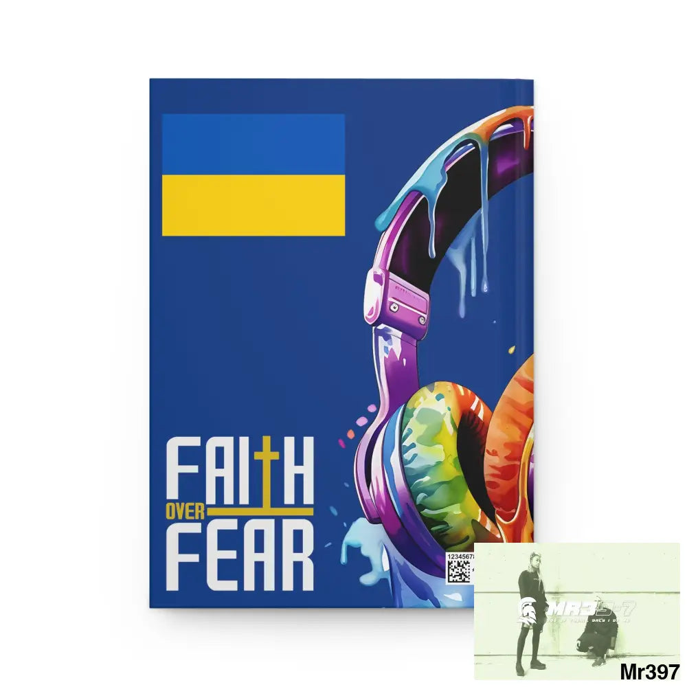 Faith over fear Melting Headset Hardcover Journal Matte Journal Paper products
