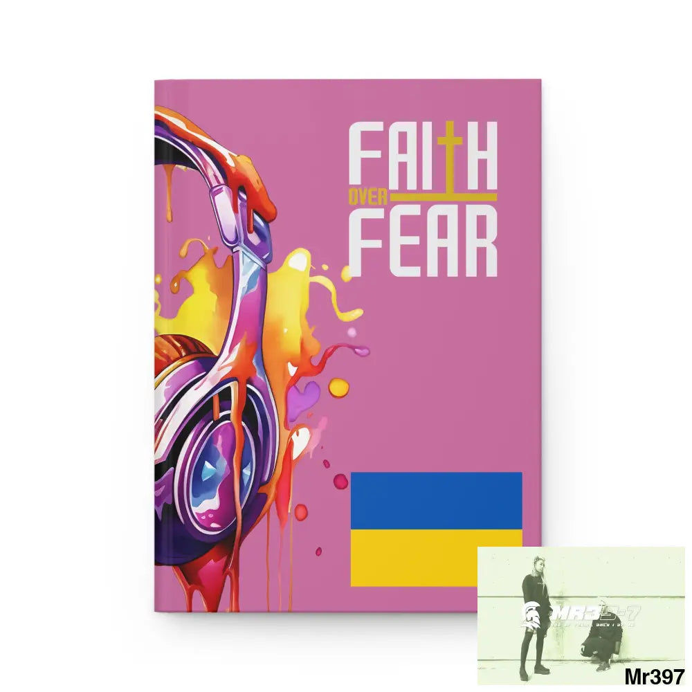 Faith over fear Melting Headset Hardcover Journal Matte Journal Paper products