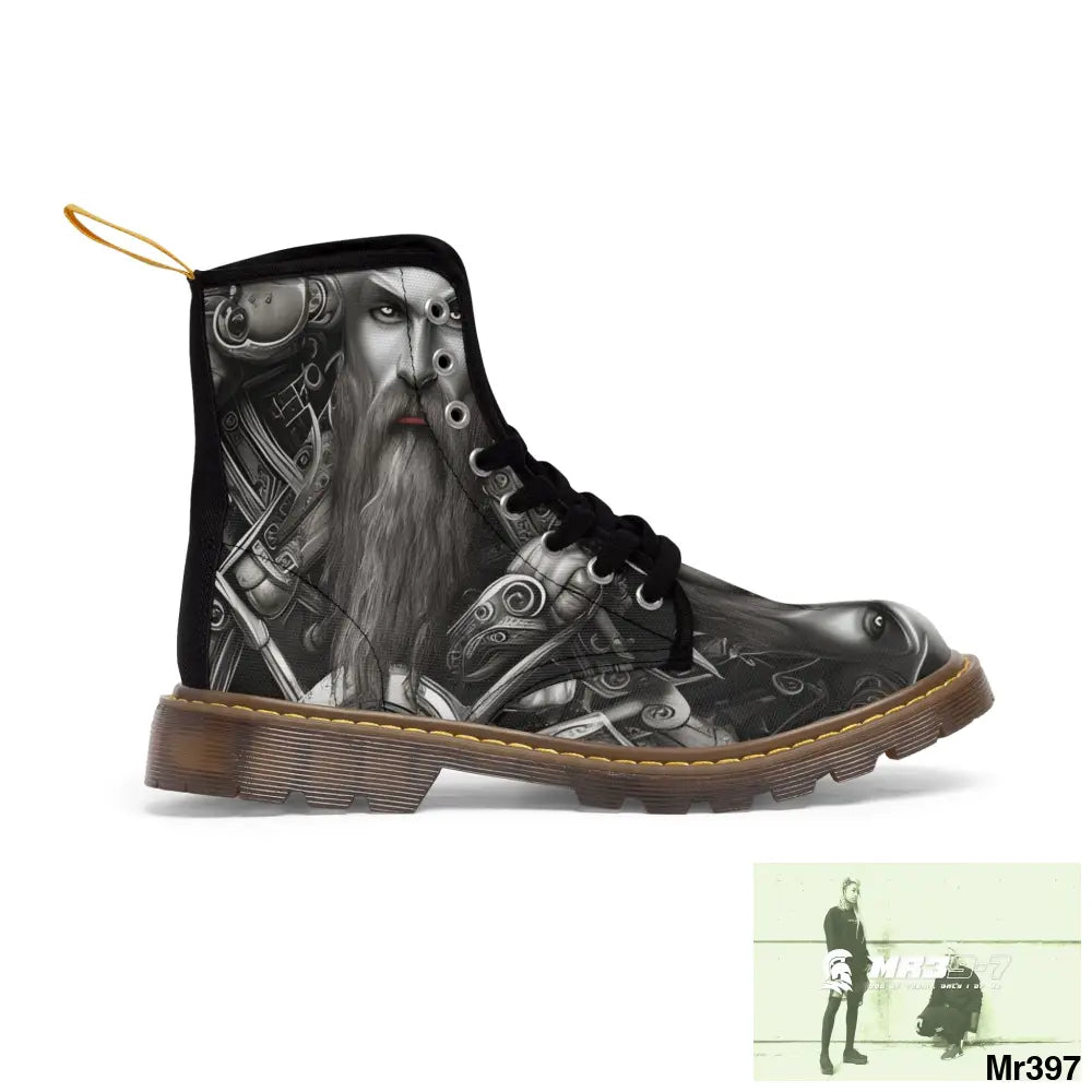 Fantasy Trident Viking Warrior Women’s Canvas Boots Shoes