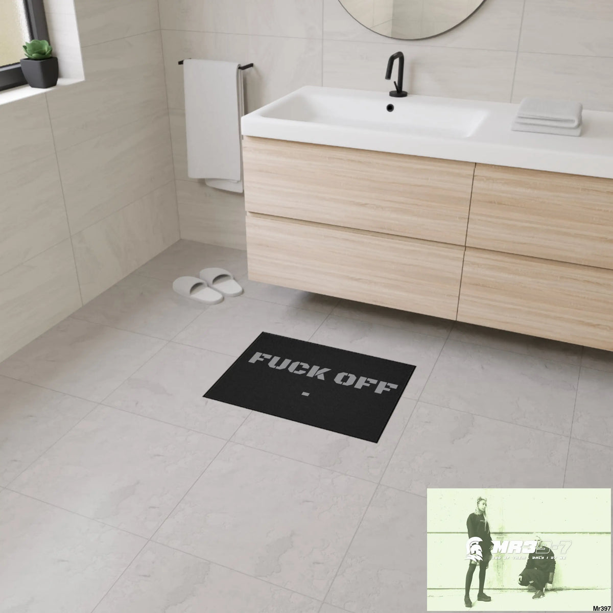 Fuck off Heavy Duty Floor Mat 18’’ × 24’’ Home Decor