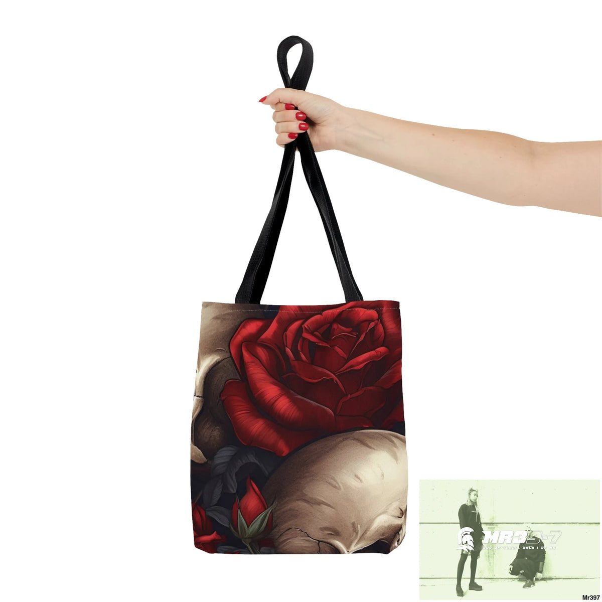 Gothic Skulls & Red Roses Tote Bag (AOP) Bags
