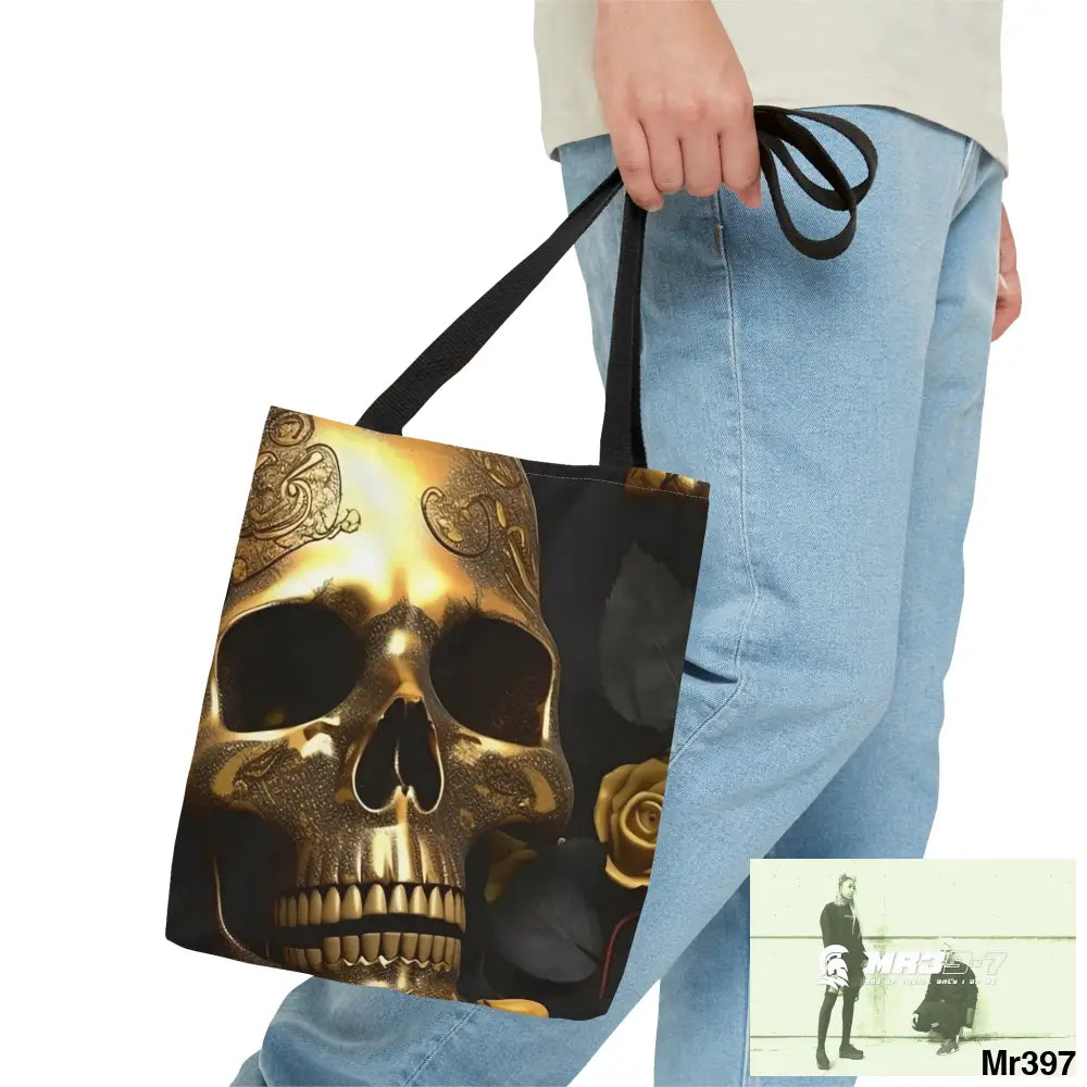 Gothic skulls & Roses Tote Bag (AOP) Bags