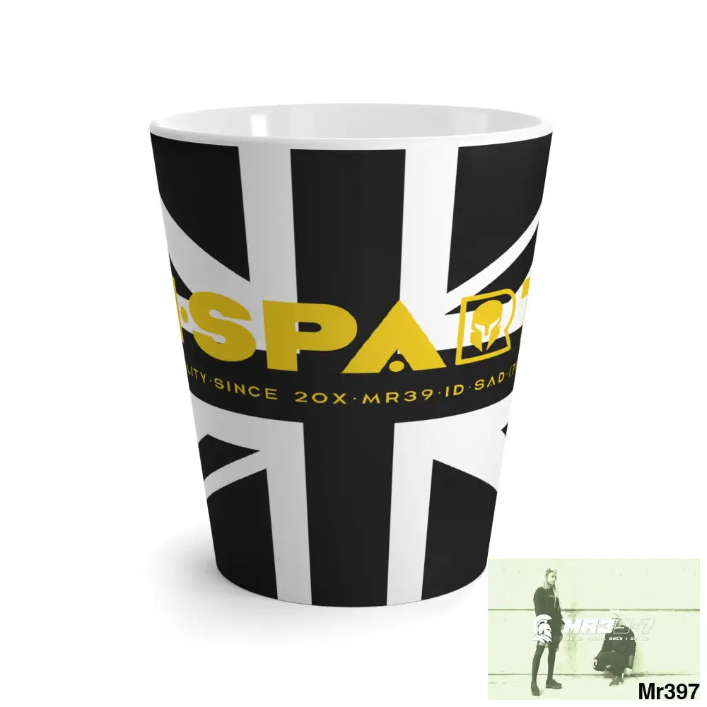 Great Britain Black flag A1-Sparta Latte Mug 12oz Mug