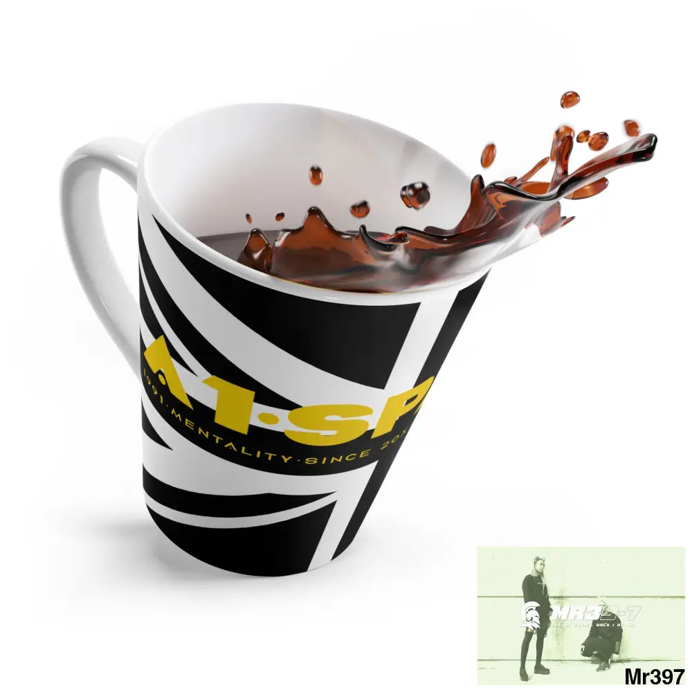 Great Britain Black flag A1-Sparta Latte Mug 12oz Mug