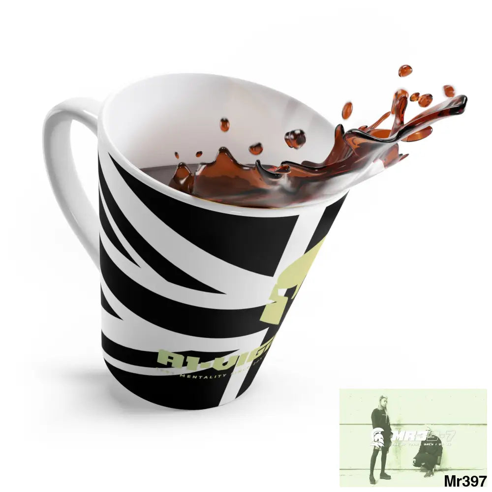 Great Britain Black flag A1-Vigilante Latte Mug 12oz Mug