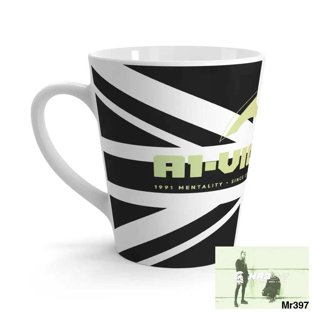 Great Britain Black flag A1-Vigilante Latte Mug 12oz Mug