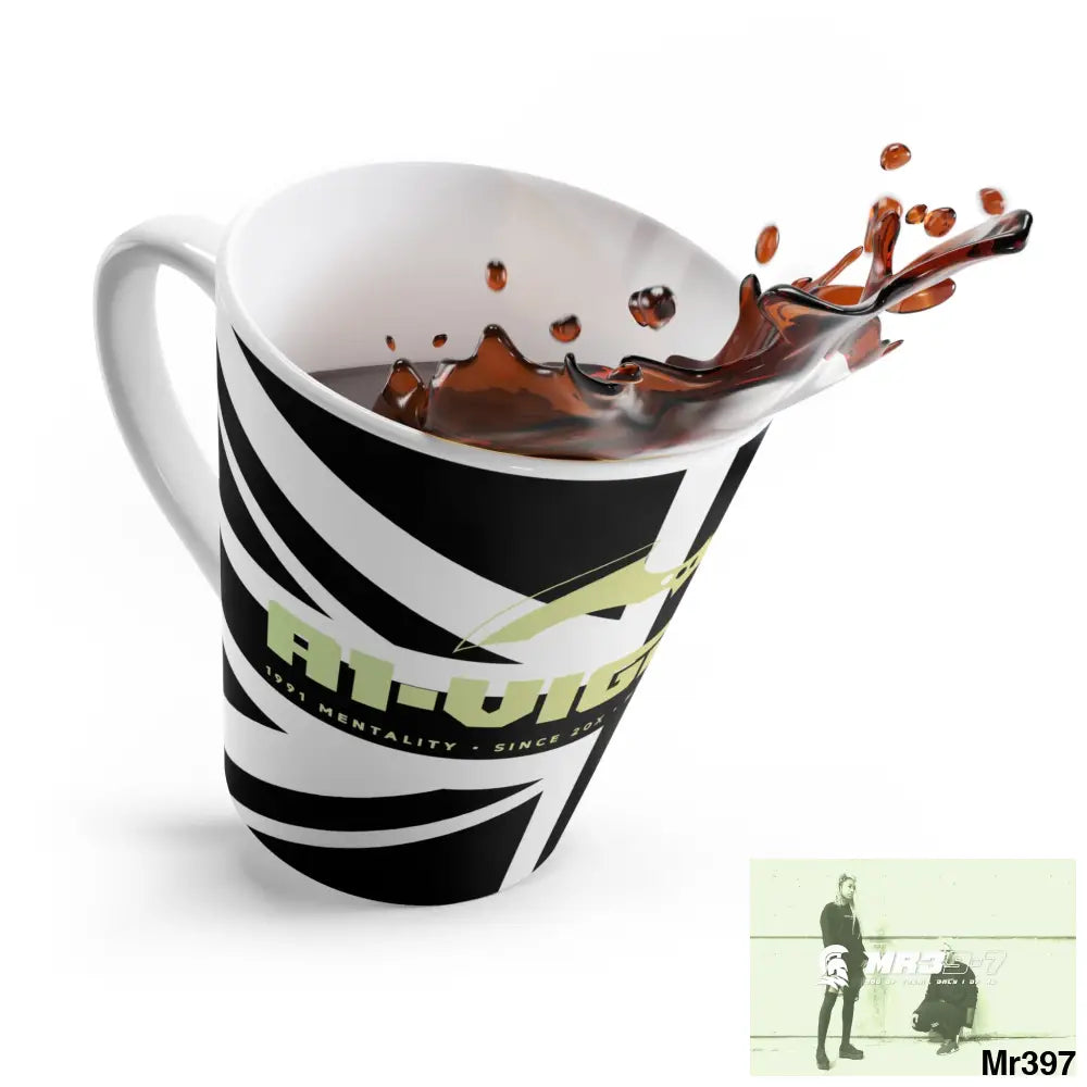 Great Britain Black flag A1-Vigilante Latte Mug 12oz Mug
