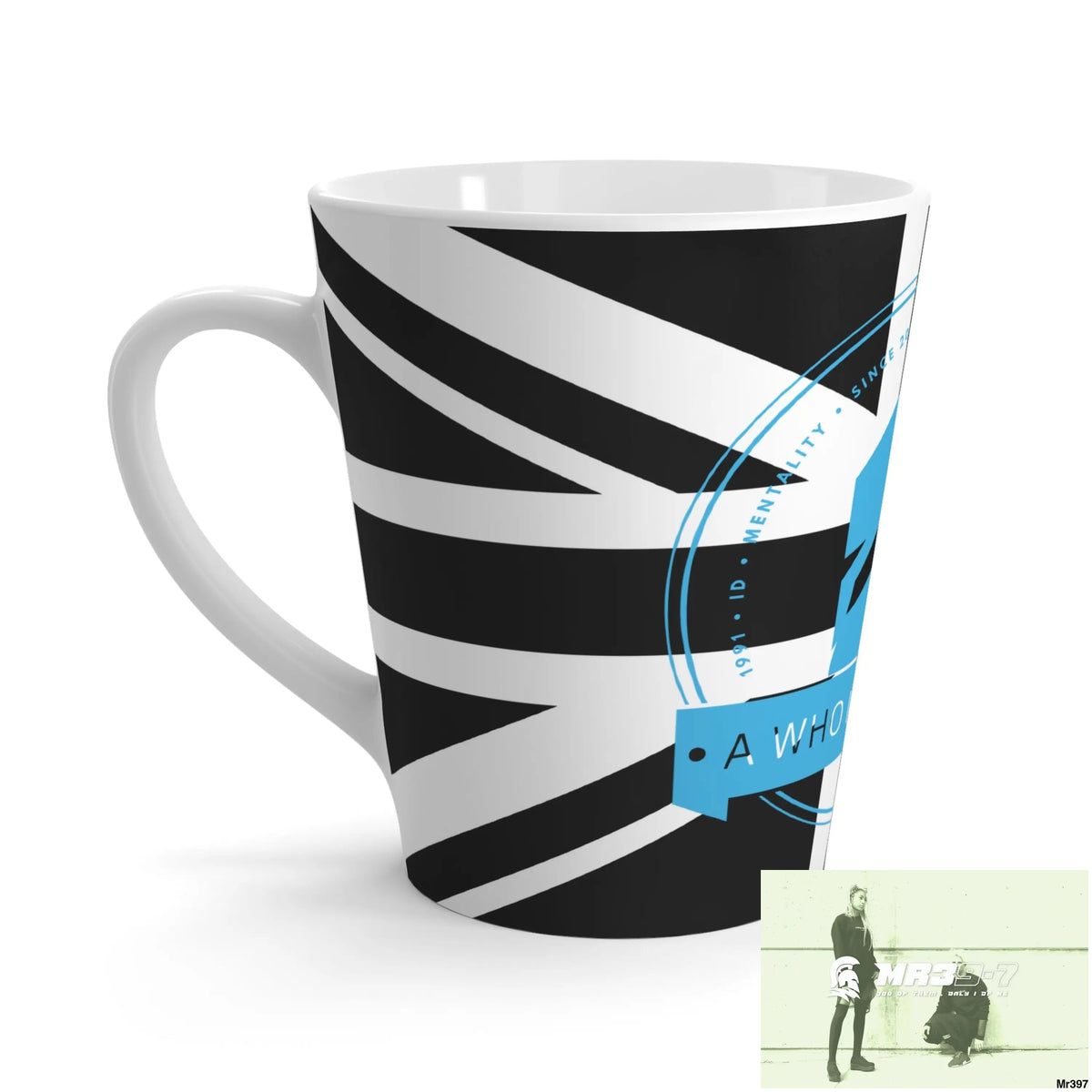 Great Britain Black flag A1 Who Dares Wins Latte Mug 12oz Mug