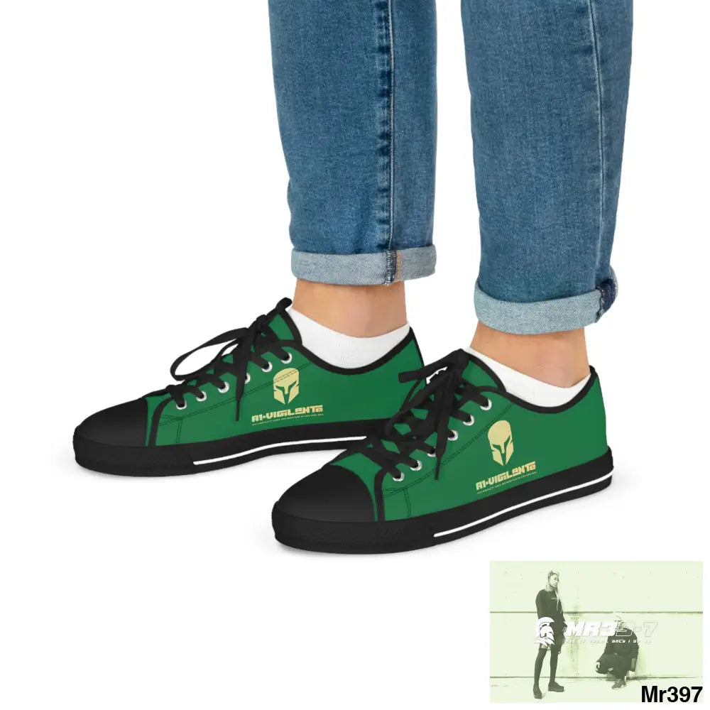 Green A1-Vigilante Men’s Low Top Sneakers Shoes