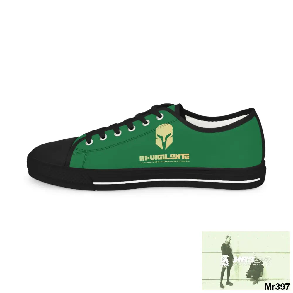 Green A1-Vigilante Men’s Low Top Sneakers Shoes