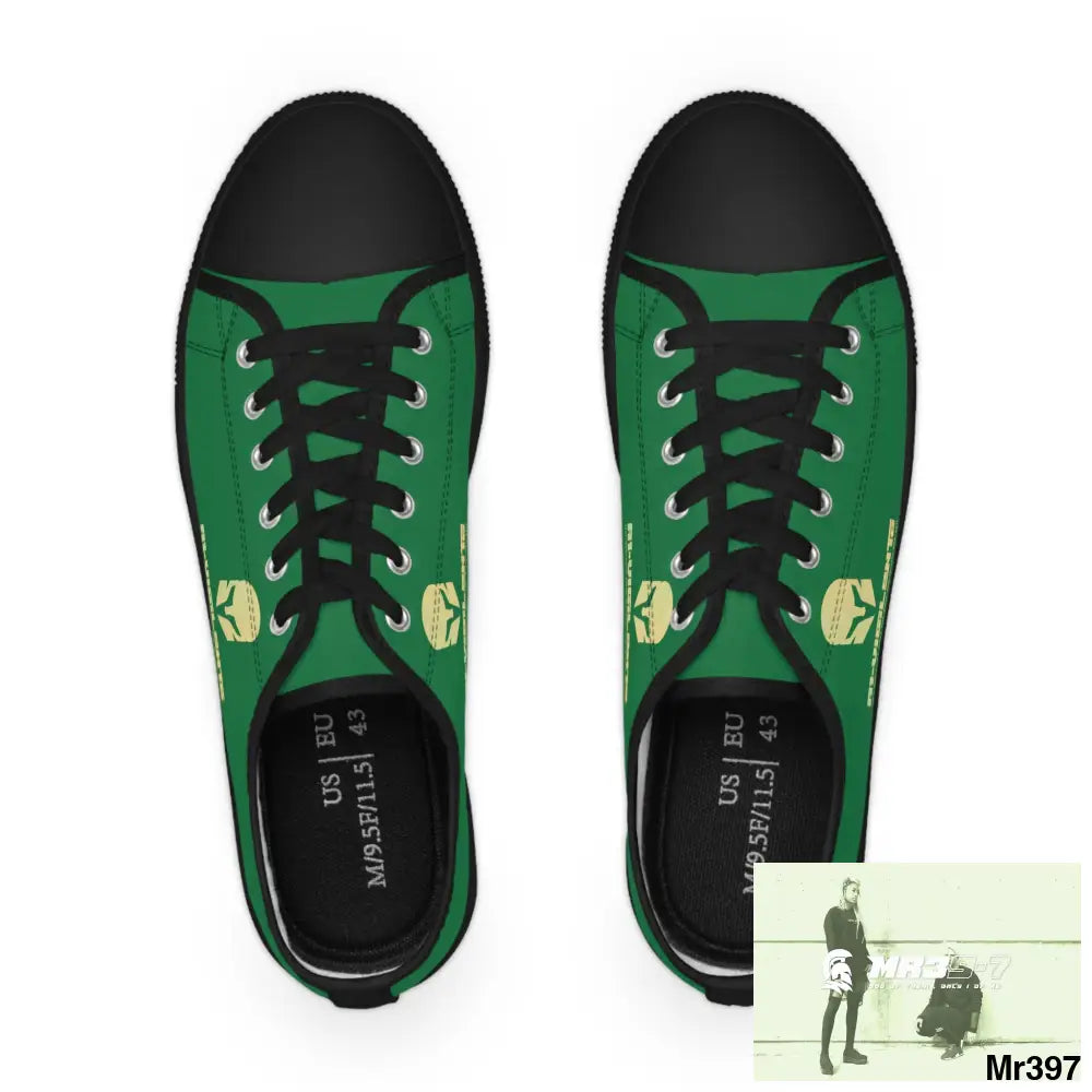 Green A1-Vigilante Men’s Low Top Sneakers Shoes