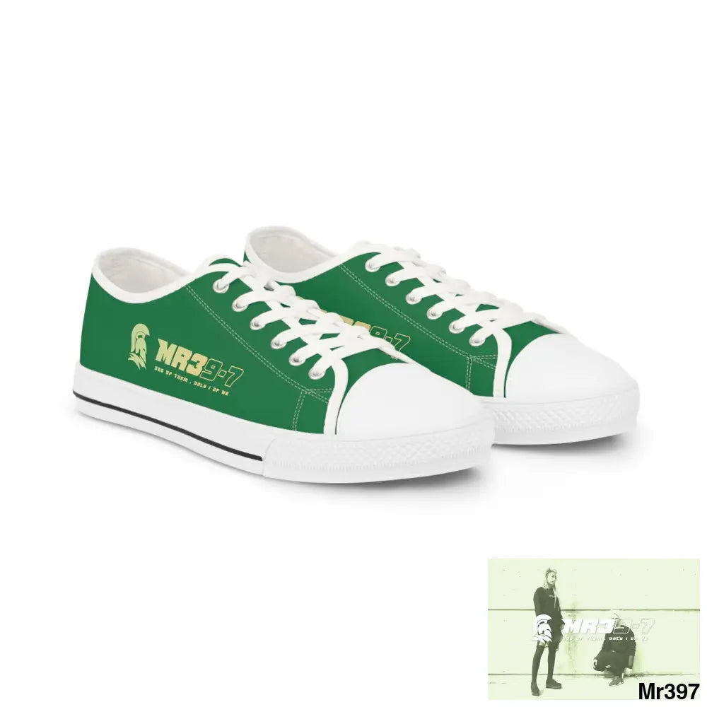 Green MR39S Men’s Low Top Sneakers US 5 / White sole Shoes