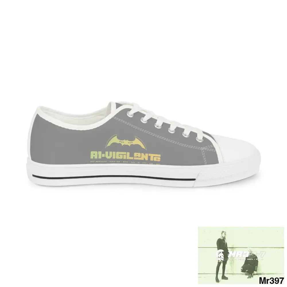 Grey A1-Vigilante Men’s Low Top Sneakers Shoes