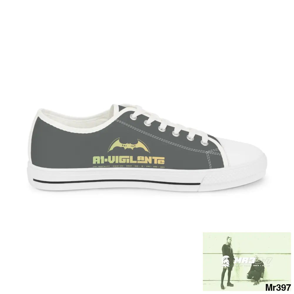 Grey A1-Vigilante Men’s Low Top Sneakers Shoes