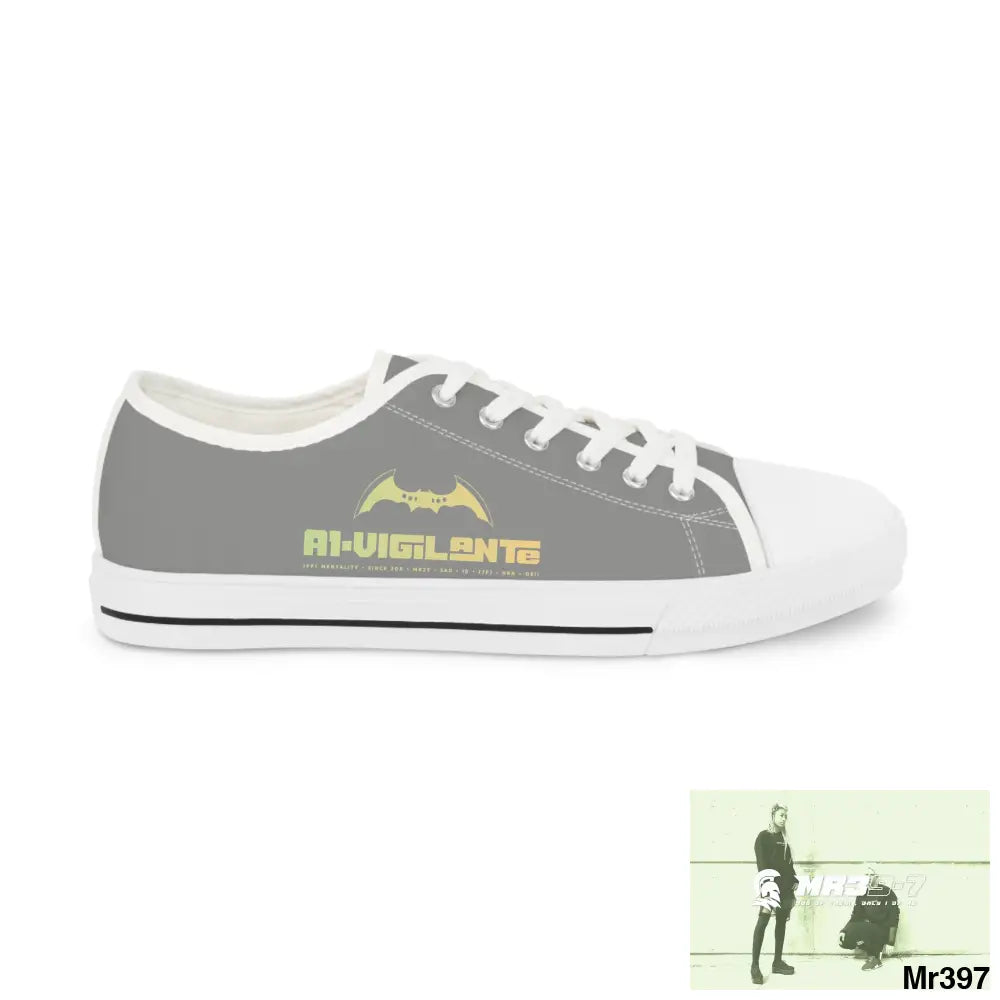 Grey A1-Vigilante Men’s Low Top Sneakers Shoes