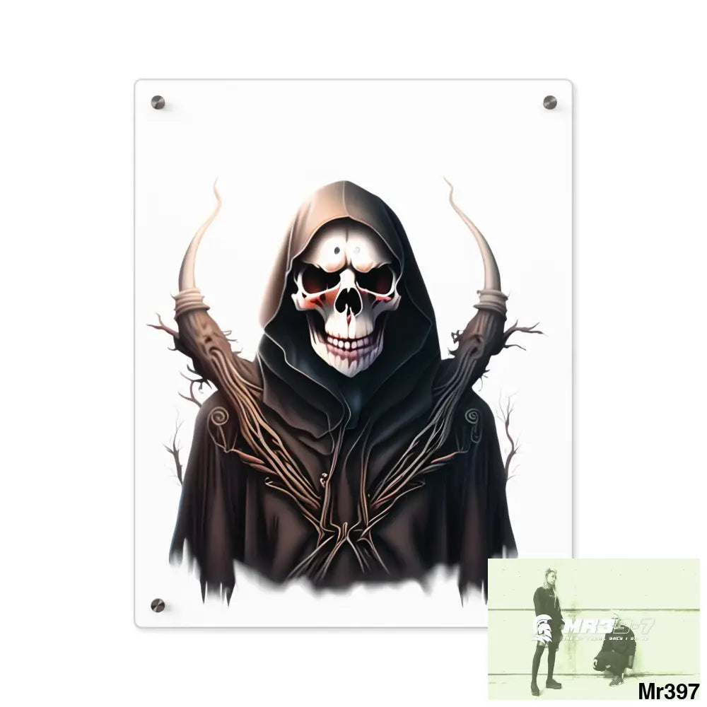 Halloween Reaper Graphic Wall Art Panels 16″ x 20″ (Vertical) / 0.25’’ Home Decor