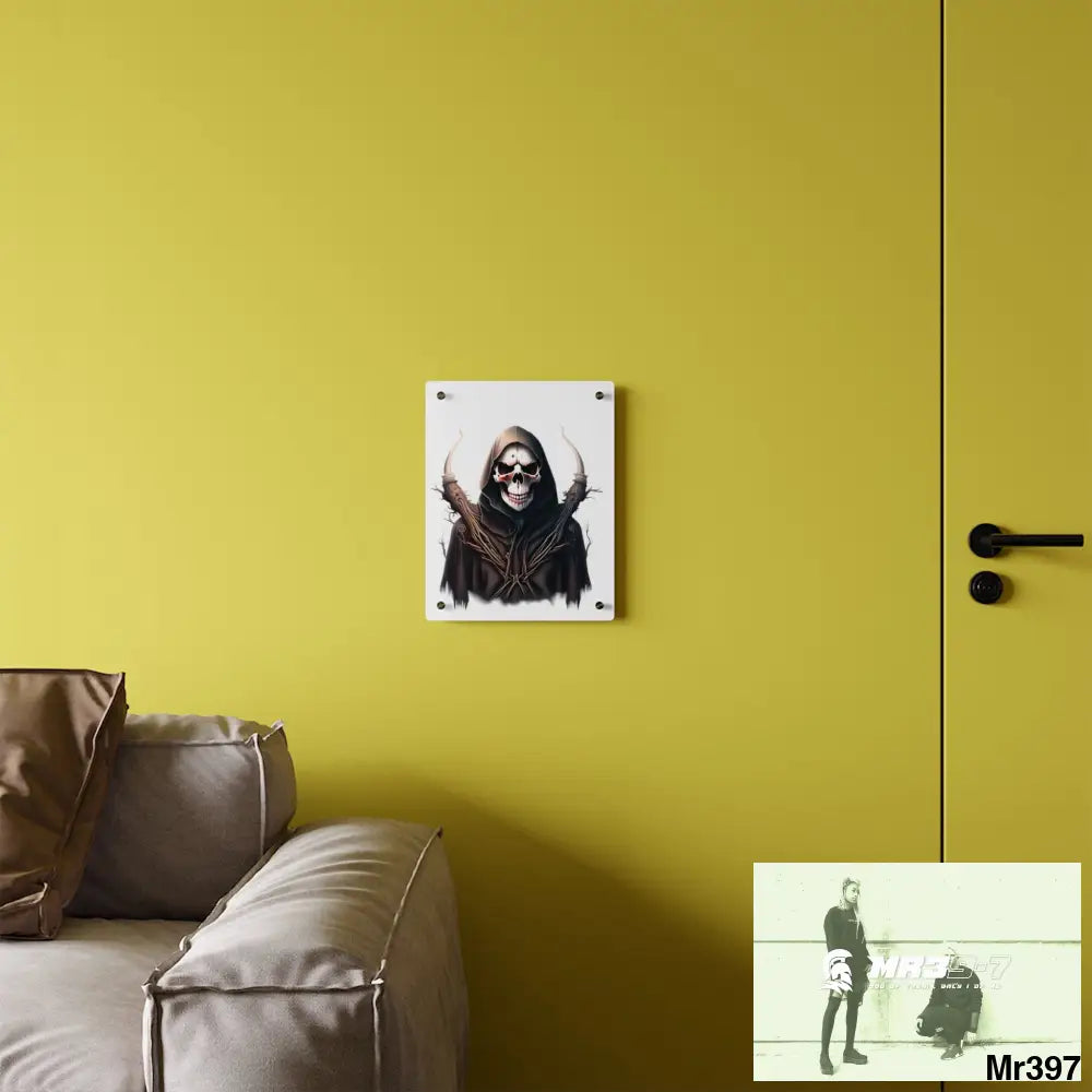 Halloween Reaper Graphic Wall Art Panels Home Decor