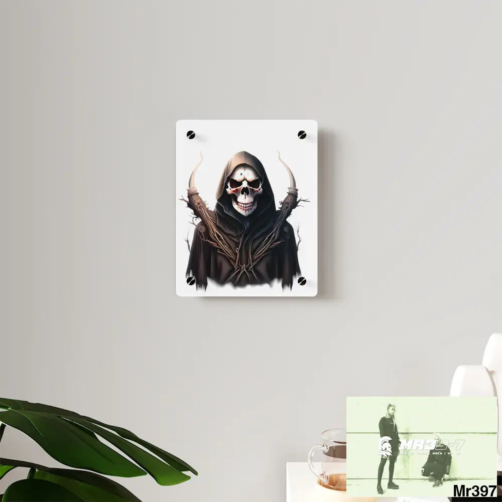 Halloween Reaper Graphic Wall Art Panels Home Decor