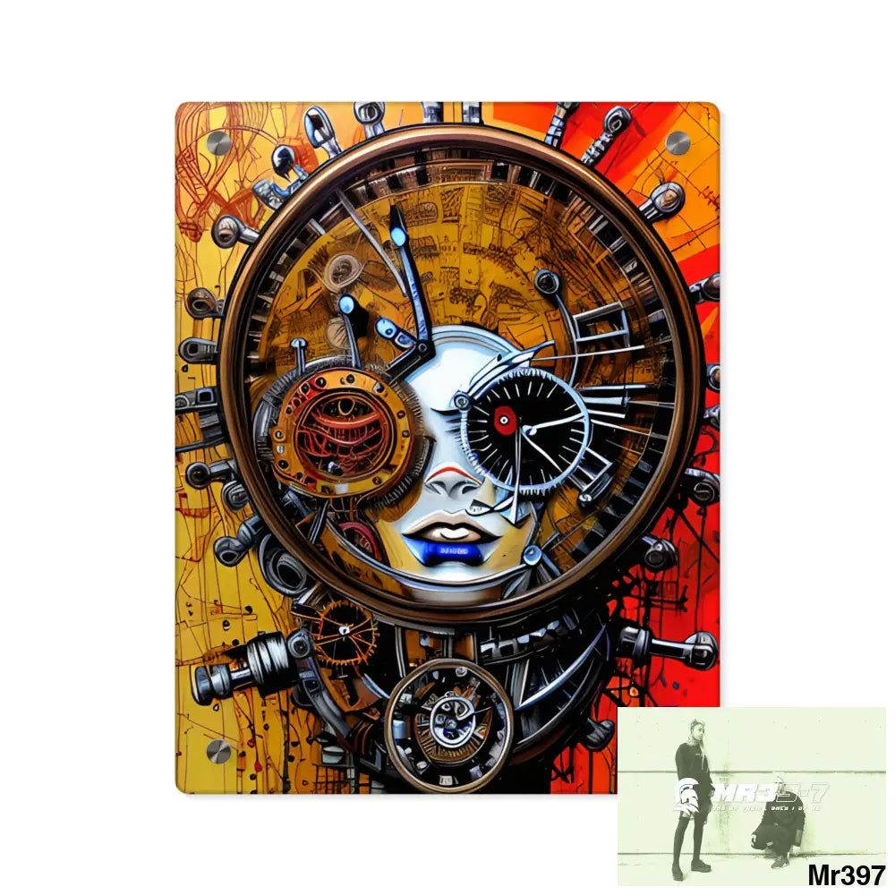 HD Animated Clockwork Robot Acrylic Wall Art Panels 11″ x 14″ (Vertical) / 0.25’’ Home Decor