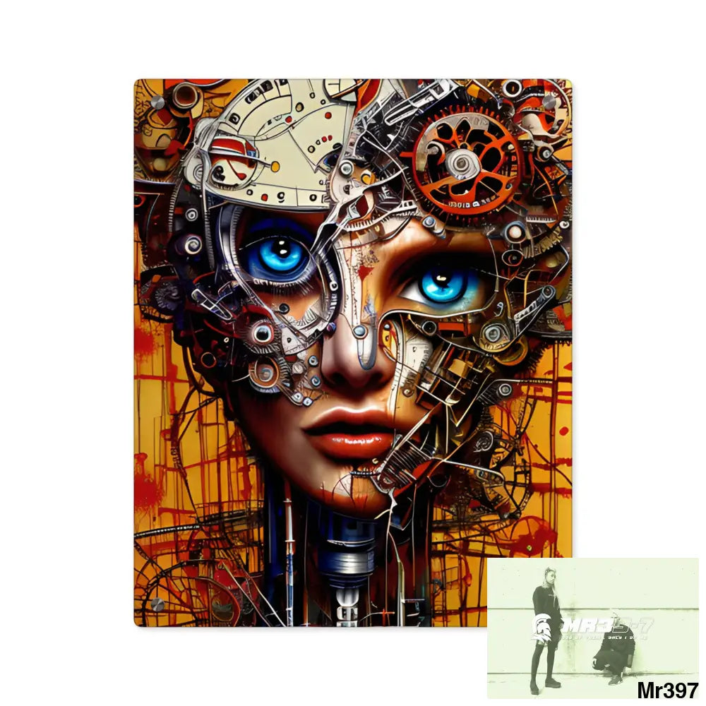 HD Animated Clockwork Robot Acrylic Wall Art Panels 16″ x 20″ (Vertical) / 0.25’’ Home Decor