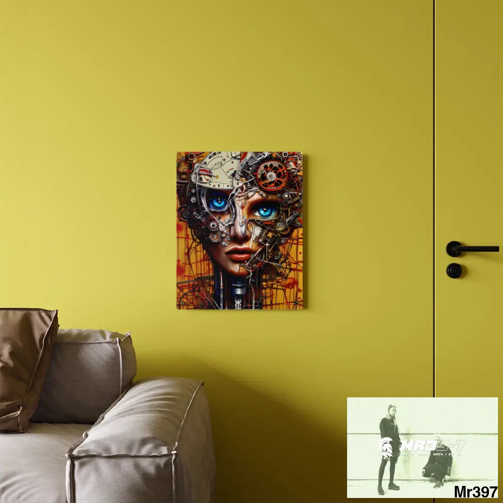 HD Animated Clockwork Robot Acrylic Wall Art Panels Home Decor