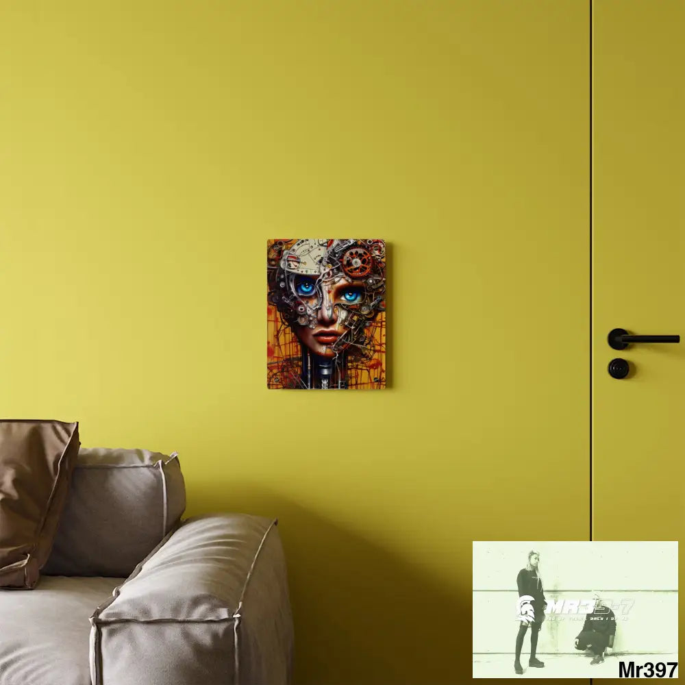 HD Animated Clockwork Robot Acrylic Wall Art Panels Home Decor