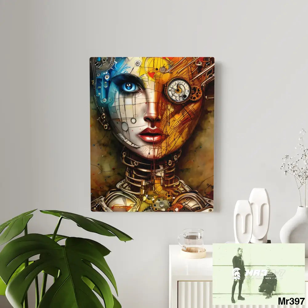 HD Animated Clockwork Robot Acrylic Wall Art Panels Home Decor