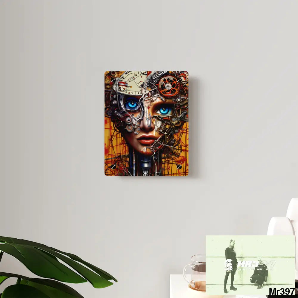 HD Animated Clockwork Robot Acrylic Wall Art Panels Home Decor