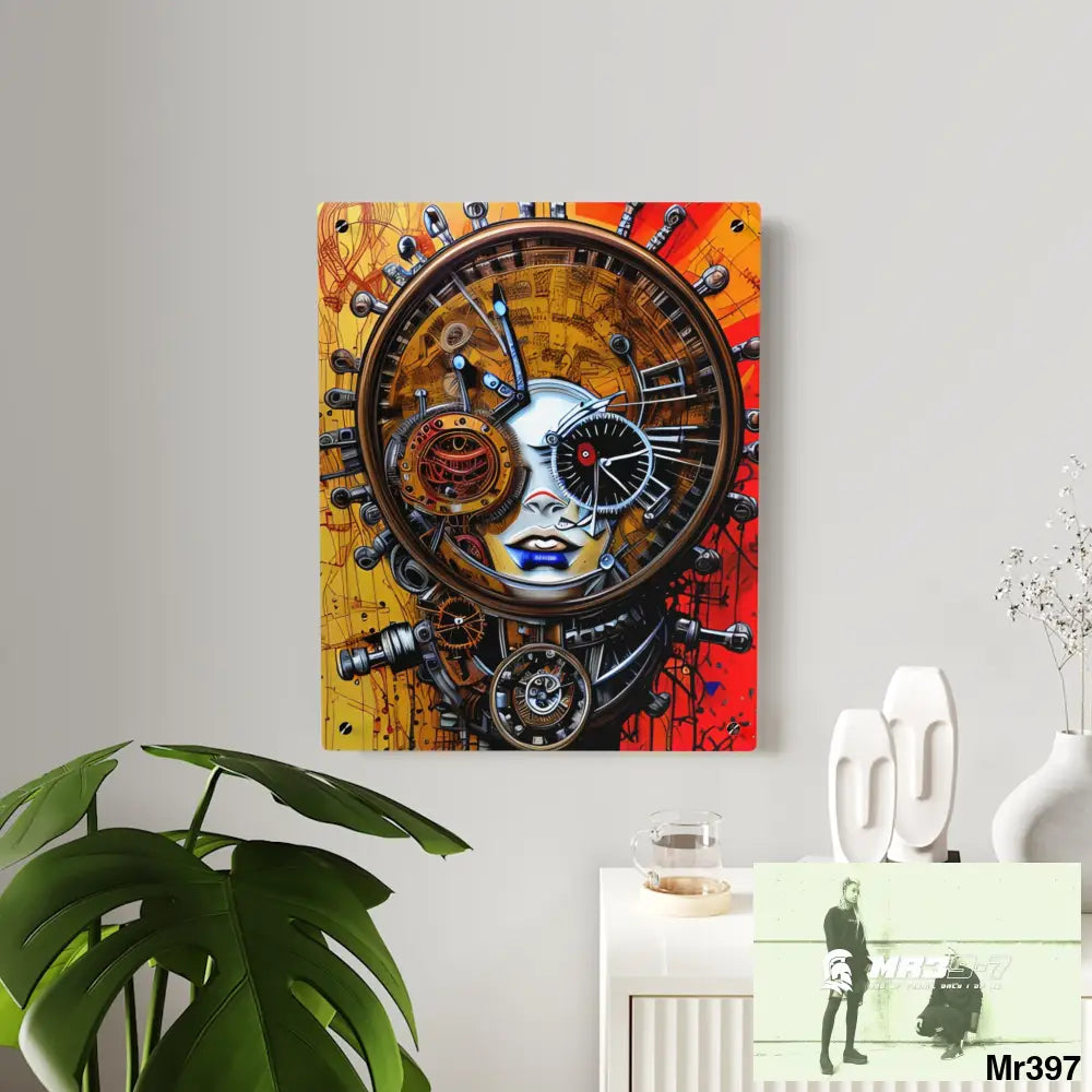HD Animated Clockwork Robot Acrylic Wall Art Panels Home Decor