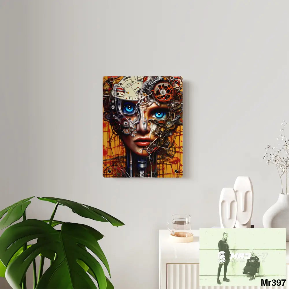 HD Animated Clockwork Robot Acrylic Wall Art Panels Home Decor