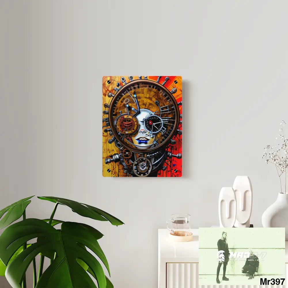 HD Animated Clockwork Robot Acrylic Wall Art Panels Home Decor