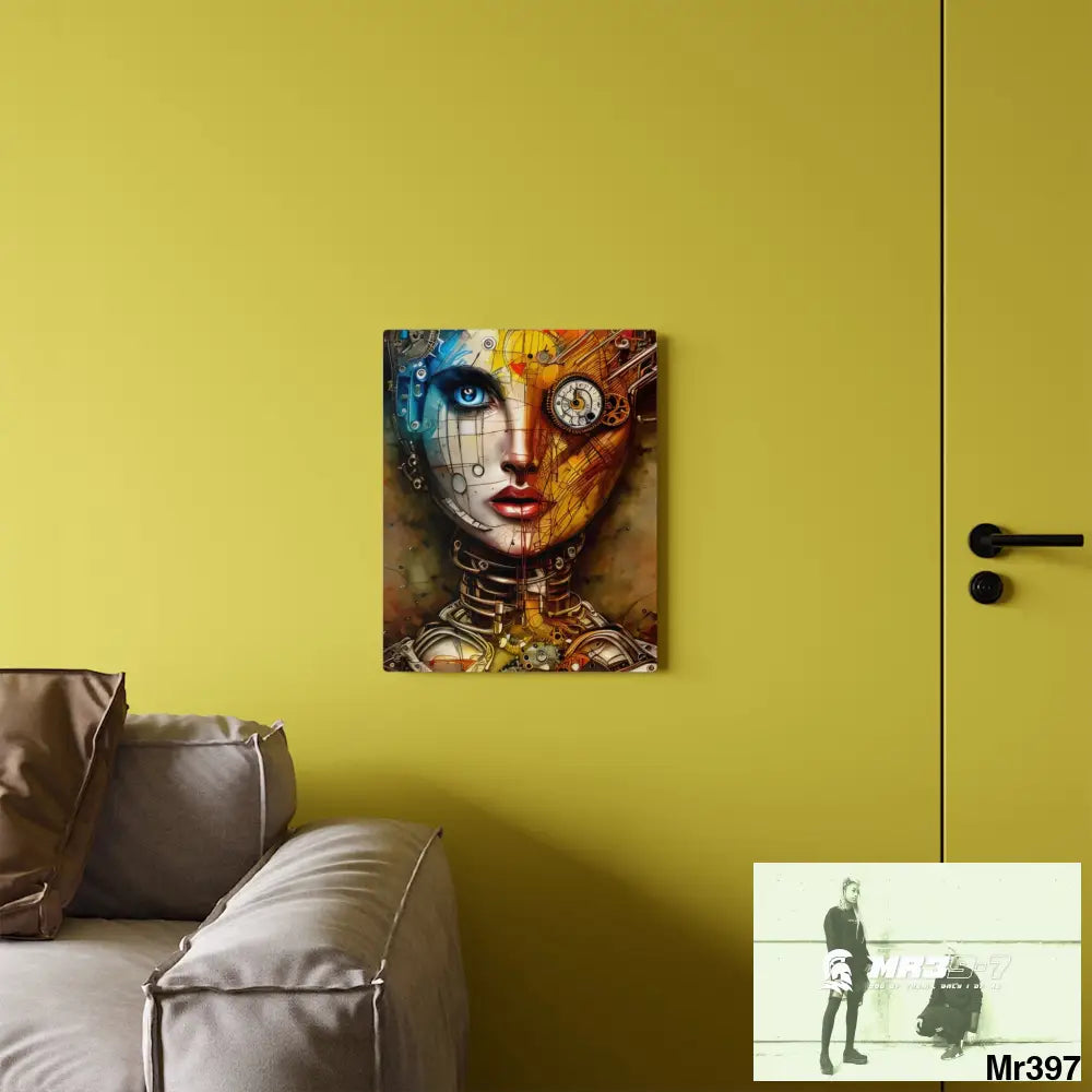 HD Animated Clockwork Robot Acrylic Wall Art Panels Home Decor