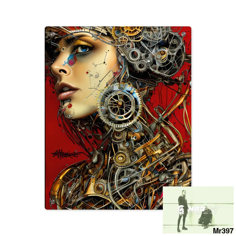 HD Animated Clockwork Robot Graphic Acrylic Wall Art Panels 16″ x 20″ (Vertical) / 0.25’’ Home Decor