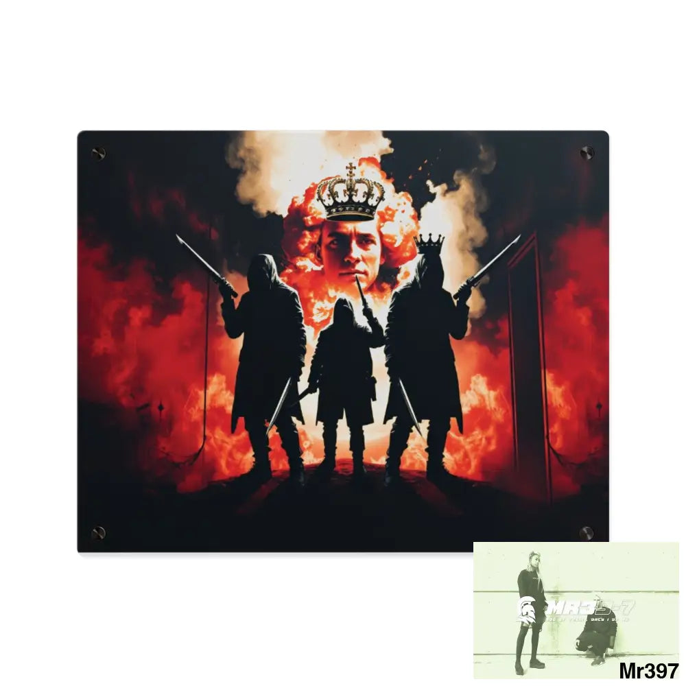 Hell Shadows 2628 days Death Flat Covert Failures Ltd Edition no 22 Acrylic Wall Art Panels 20″ x 16″ (Horizontal)