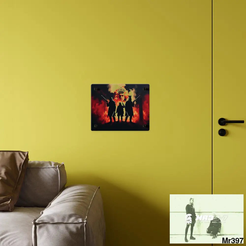 Hell Shadows 2628 days Death Flat Covert Failures Ltd Edition no 22 Acrylic Wall Art Panels Home Decor