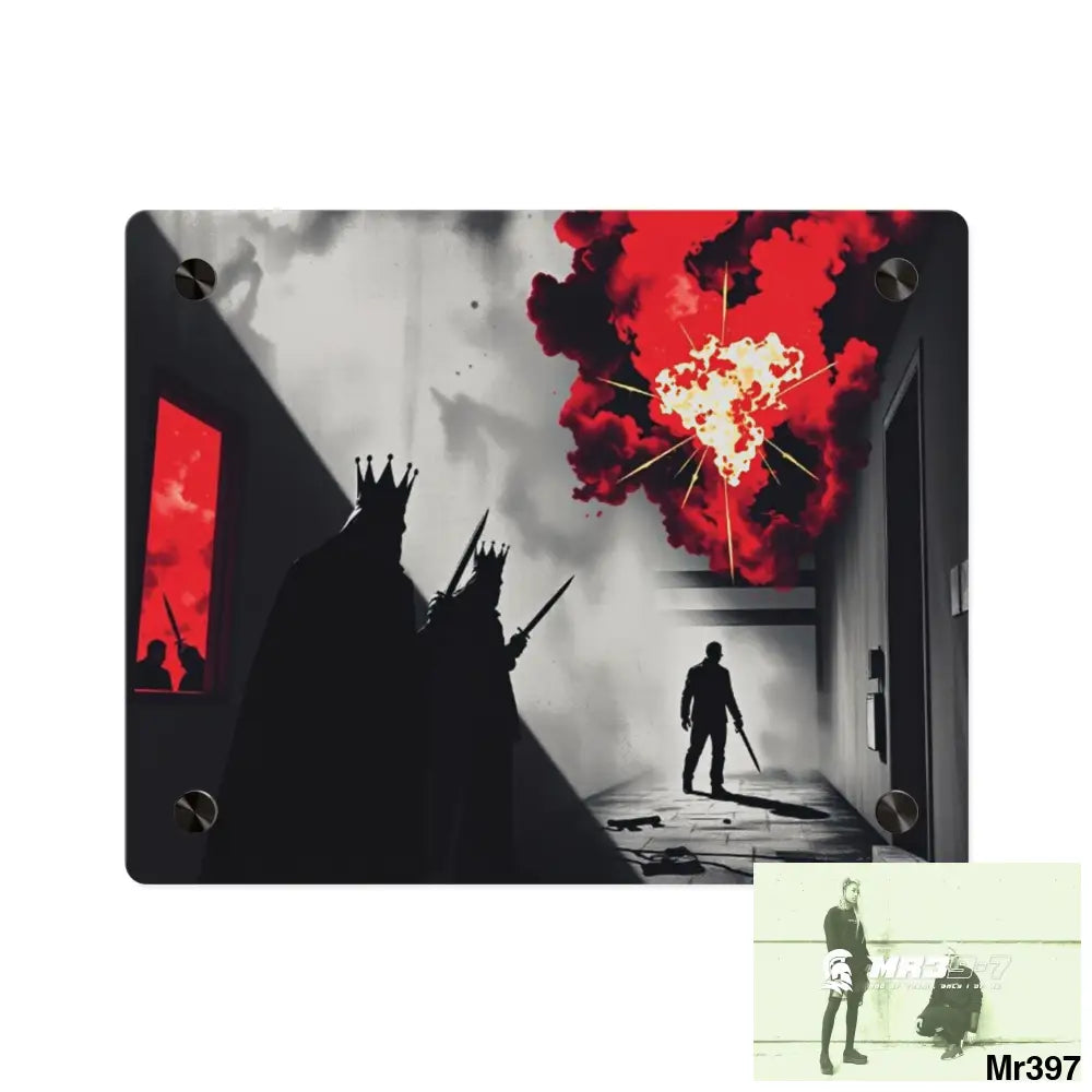 Hell Shadows no 2 2628 days Death Flat Covert Failures Ltd Edition no 22 Acrylic Wall Art Panels 10″ x 8″ (Horizontal)