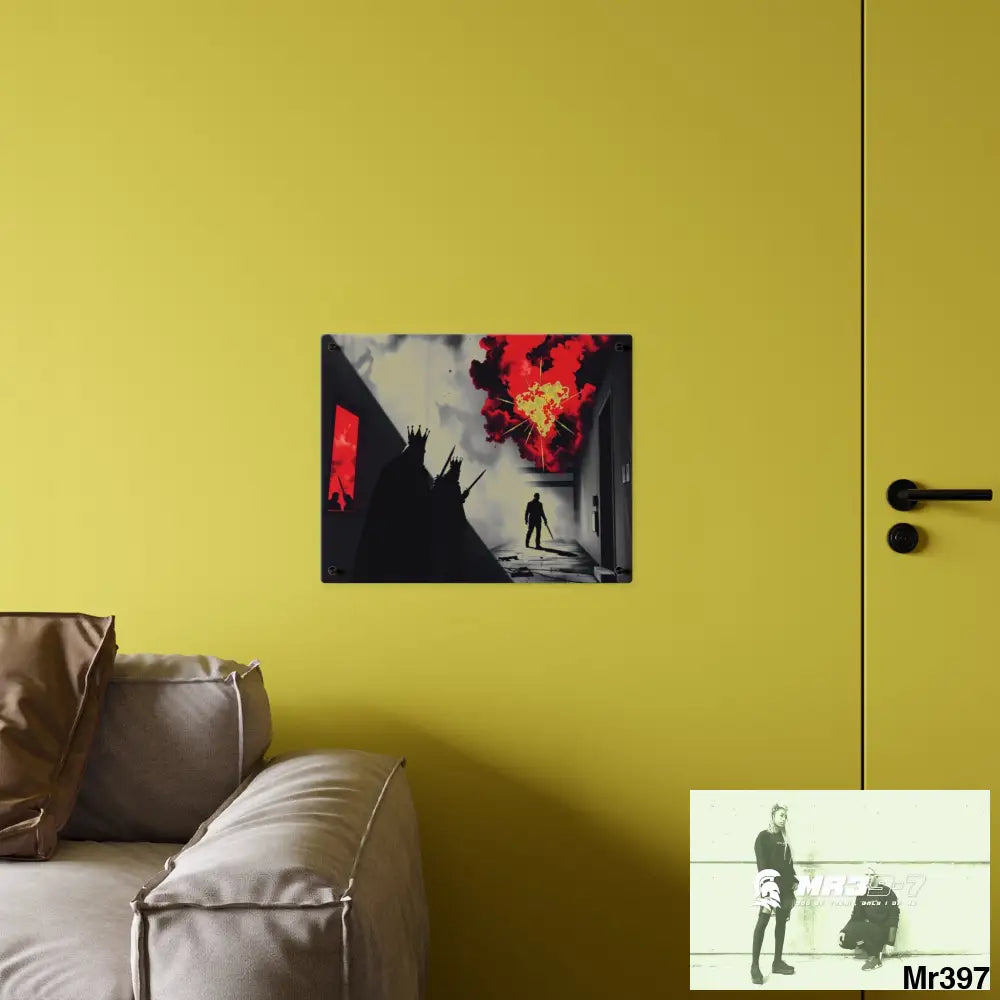 Hell Shadows no 2 2628 days Death Flat Covert Failures Ltd Edition no 22 Acrylic Wall Art Panels Home Decor