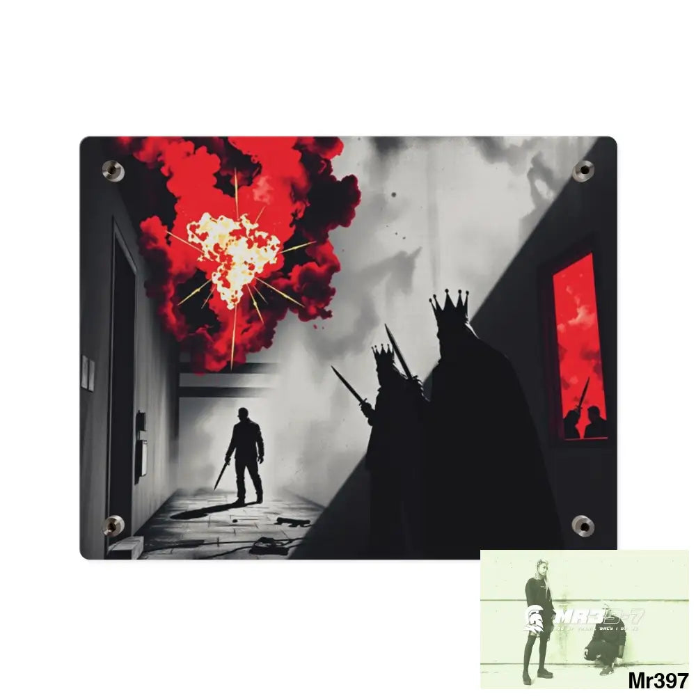 Hell Shadows no 2 2628 days Death Flat Covert Failures Ltd Edition no 22 Acrylic Wall Art Panels Home Decor