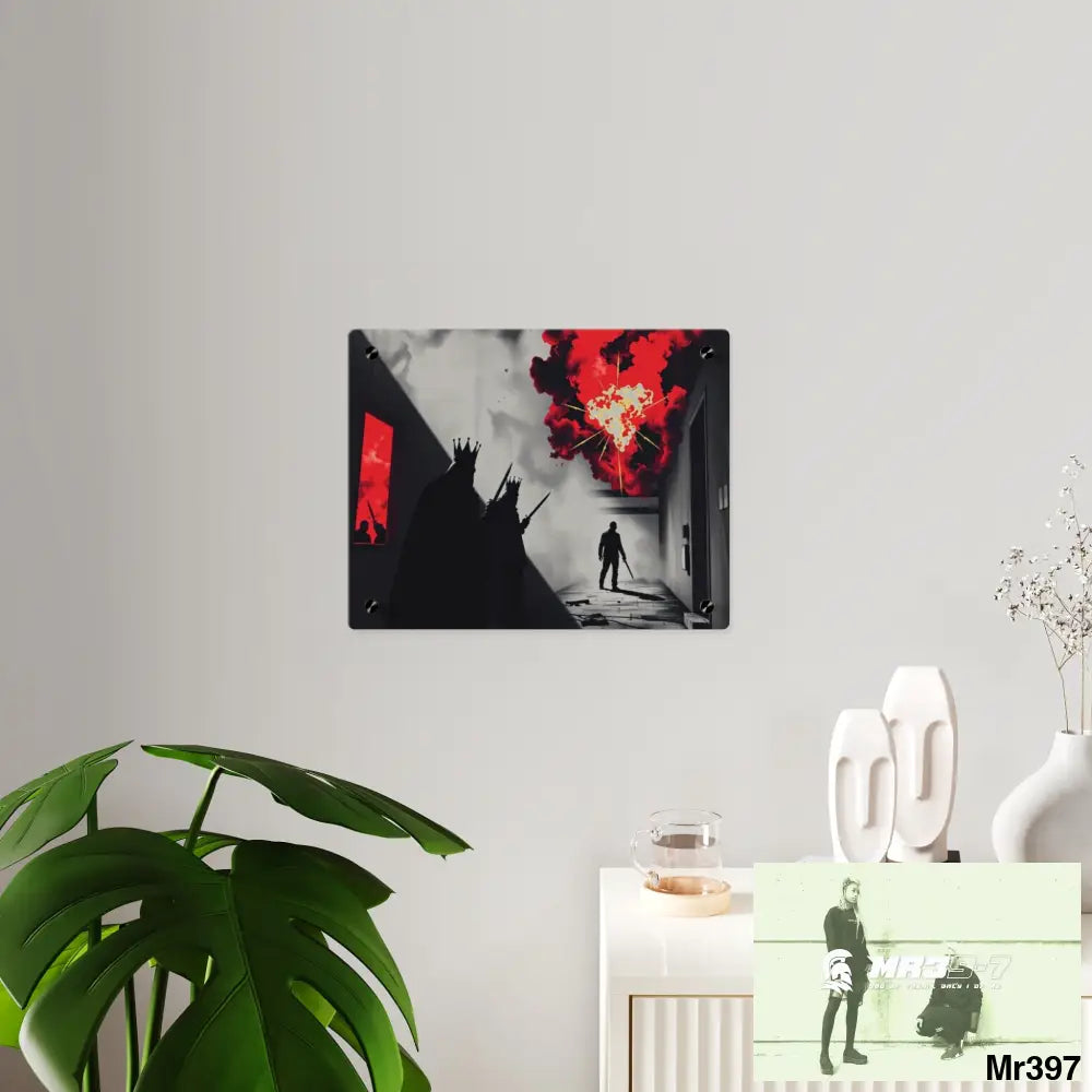 Hell Shadows no 2 2628 days Death Flat Covert Failures Ltd Edition no 22 Acrylic Wall Art Panels Home Decor