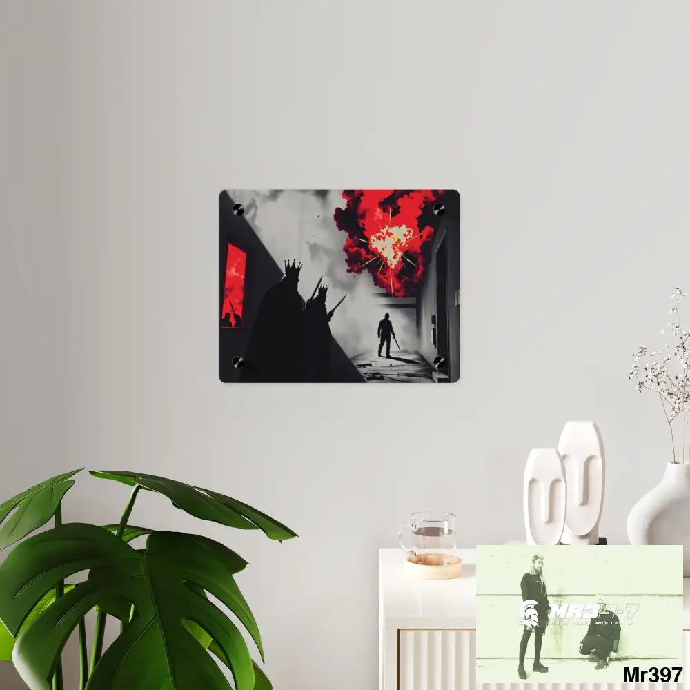 Hell Shadows no 2 2628 days Death Flat Covert Failures Ltd Edition no 22 Acrylic Wall Art Panels Home Decor