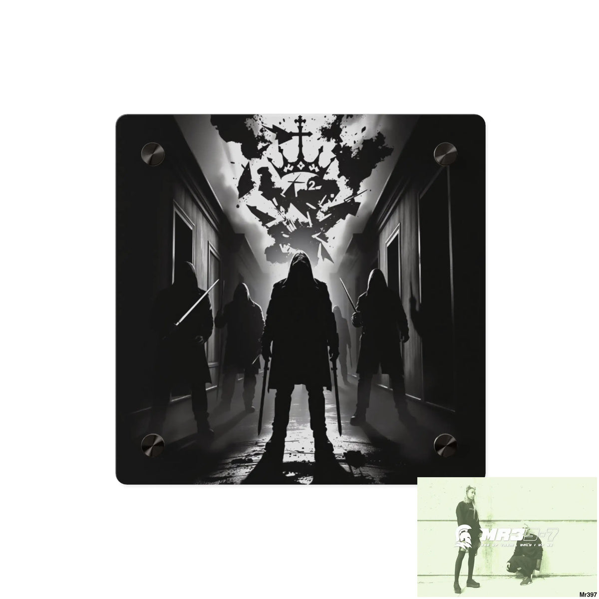 Hell Shadows no 3 2628 days Death Flat Covert Failures Ltd Edition no 22 Acrylic Wall Art Panels 8’’ x 8’’ / 0.25’’
